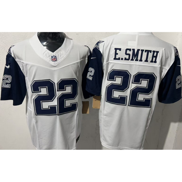 E.SMITH #22 Men's Dallas Cowboys NFL Jersey 牛仔   (3代）