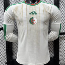 2026/27 Algeria Home White Player Version Long Sleeve Soccer Jersey