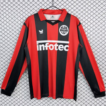 1983/1984 Frankfurt Home Red Retro Long Sleeve Soccer Jersey