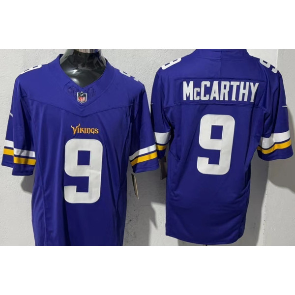 McCARTHY #9 Men's Minnesota Vikings NFL Jersey 维京人    (3代）