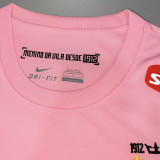 2012/13 Santos Pink Retro Long Sleeve Soccer Jersey