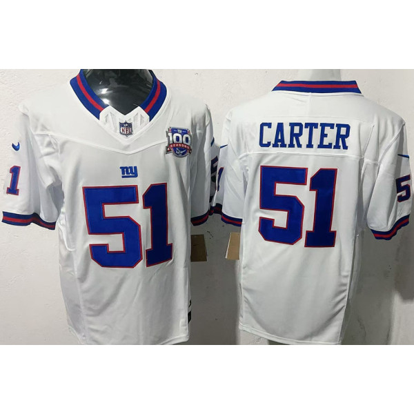 CARTER #51 Men's New York Giants NFL Jersey 巨人   (3代）