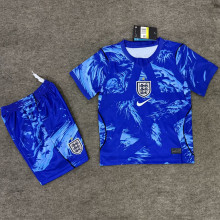 2026/27 England Blue Goalkeeper Kids Soccer Jersey