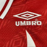 1995/1996 Toros Neza Home Red Retro Long Sleeve Soccer Jersey
