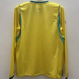 2026/27 Brazil Home Yellow Fans Long Sleeve Soccer Jersey