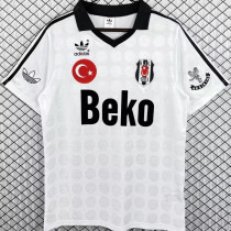 1990/1991 Besiktas Home White Retro Soccer Jersey