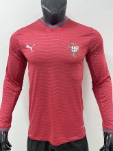 26-27 Portugal Home Long Sleeve Player Version Soccer Jersey (长袖球员)