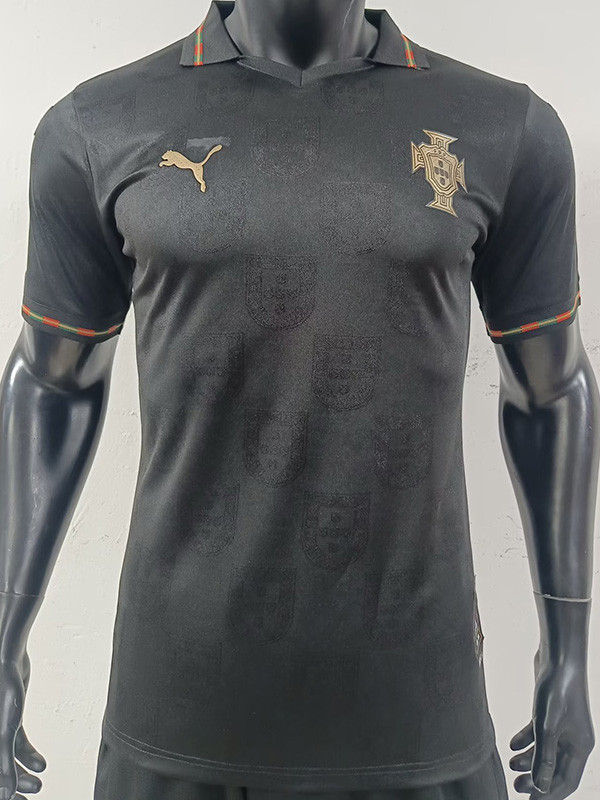 25-26 Portugal Black Special Edition Player Version Soccer Jersey (有领)