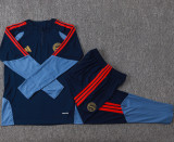 26-27 Bayern Royal blue Kids Half Pull Tracksuit #E26074(童装)(半拉链)