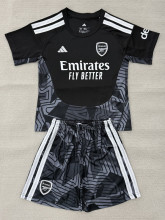 26-27 ARS Black Goalkeeper Kids Soccer Jersey
