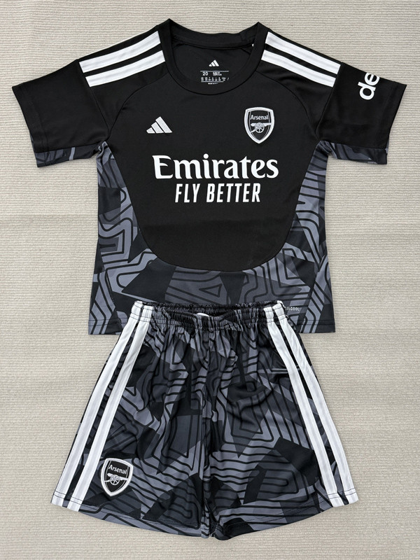 26-27 ARS Black Goalkeeper Kids Soccer Jersey