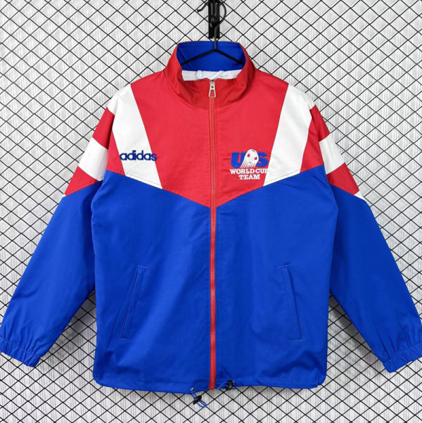 1994 USA Red Blue Retro Windbreaker
