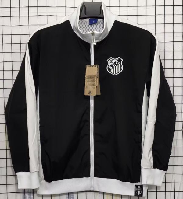 1960 Santos FC Black Retro Windbreaker