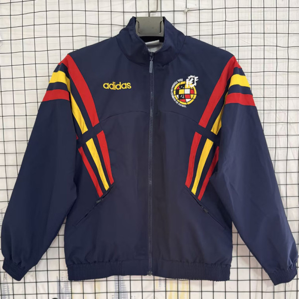 1998 Spain Royal Blue Retro Windbreaker