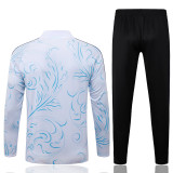 26-27 Argentina White Half Pull Tracksuit #B26063(半拉链)