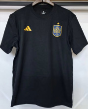26-27 Spain Black High Quality Casual T-Shirt