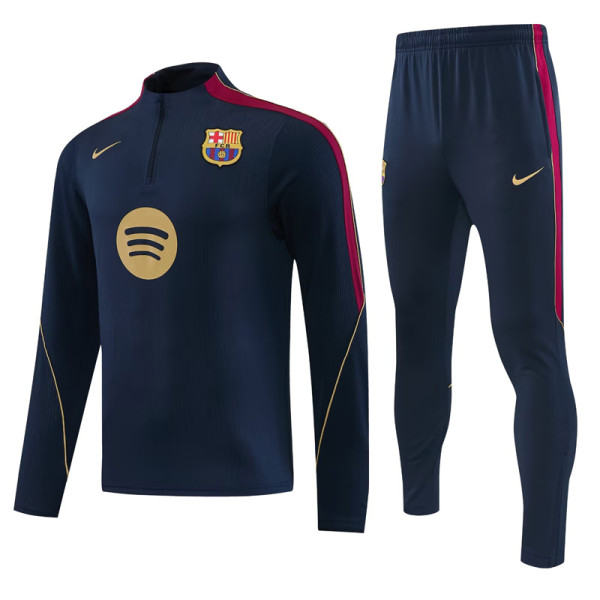 26-27 BAR Royal blue Half Pull Tracksuit (半拉链)