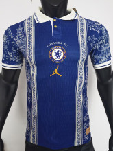 26-27 CHE Royal Blue Casual Edition Player Version Training shirts (飞人标)