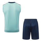 26-27 Germany Light green Tank top and shorts suit #D26045