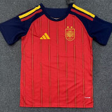 26-27 Spain Home 2 Stars Fans Soccer Jersey (带2颗星)