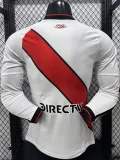 26-27 River Plate Home Long Sleeve Player Version Soccer Jersey