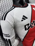 26-27 River Plate Home Long Sleeve Player Version Soccer Jersey