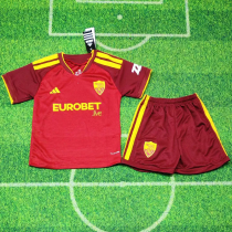 26-27 Roma Home Red Kids Soccer Jersey
