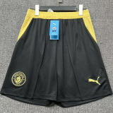26-27 Man City Away Black Shorts Pants