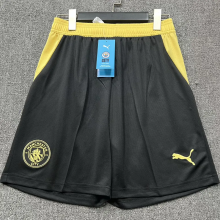 26-27 Man City Away Black Shorts Pants