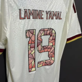 26-27 LAMINE YAMAL #19 Spain 1:1 Away Fans Soccer Jersey （Embroidery Font 刺绣字体 ）