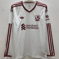 2026/27 LFC Away White Fans Long Sleeve Soccer Jersey