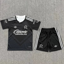 26-27 Club America Away Black Kids Soccer Jersey