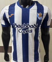 26-27 Real Sociedad Home Player Version Soccer Jersey