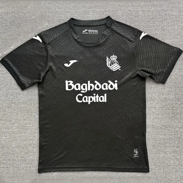 26-27 Real Sociedad Away Black Fans Soccer Jersey
