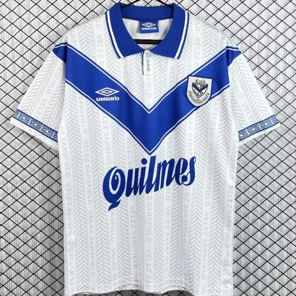 1996/1997 Vélez Sarsfield Home White Retro Fans Soccer Jersey