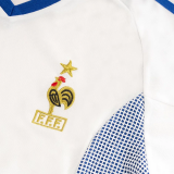 2002 France Away White Retro Soccer Jersey