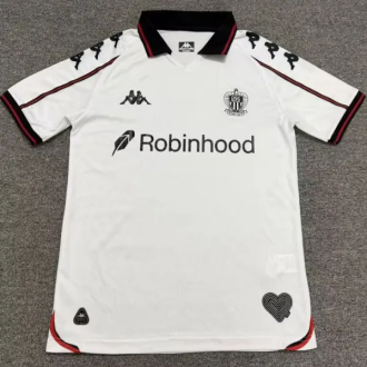 26-27 Nice Away White Fans Soccer Jersey