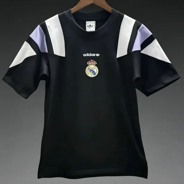 2026/27 RM Black Cotton Retro Style T-shirt 棉T