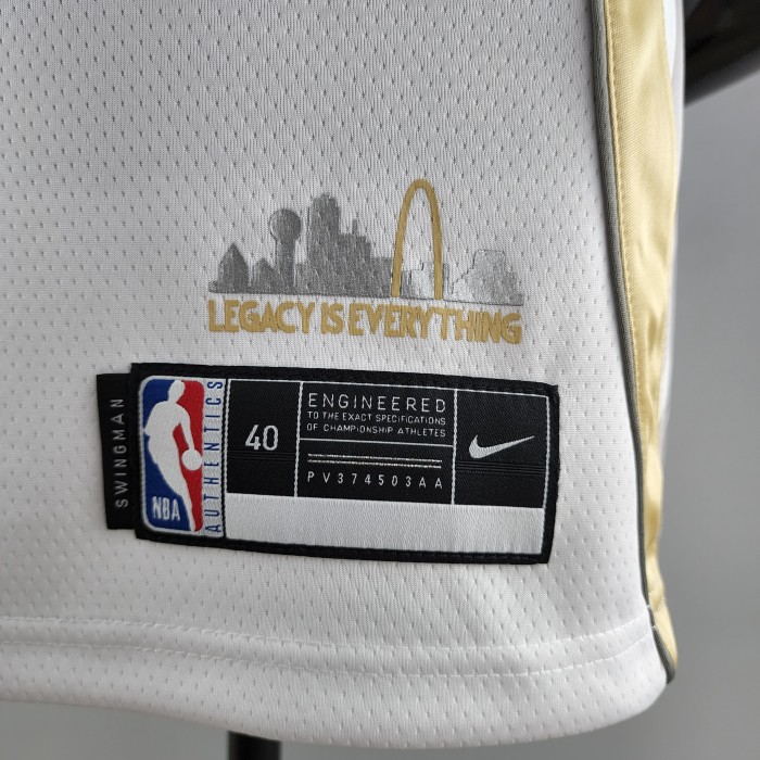 Luka Doncic Dallas Mavericks City Edition White Swingman Jersey