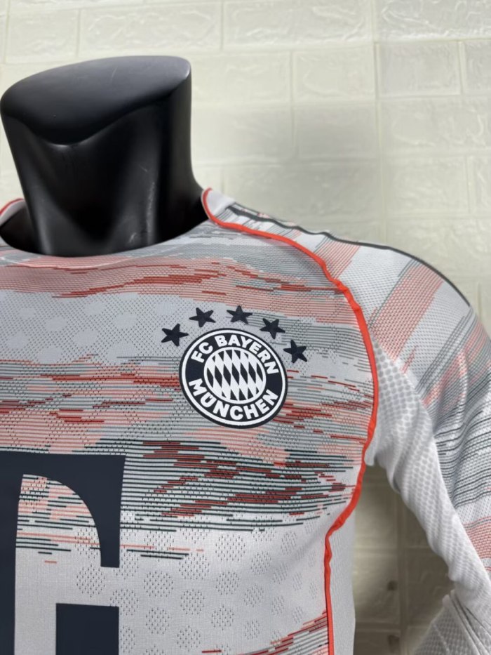 Bayern Munich Home Player Long Sleeve Jersey 25/26