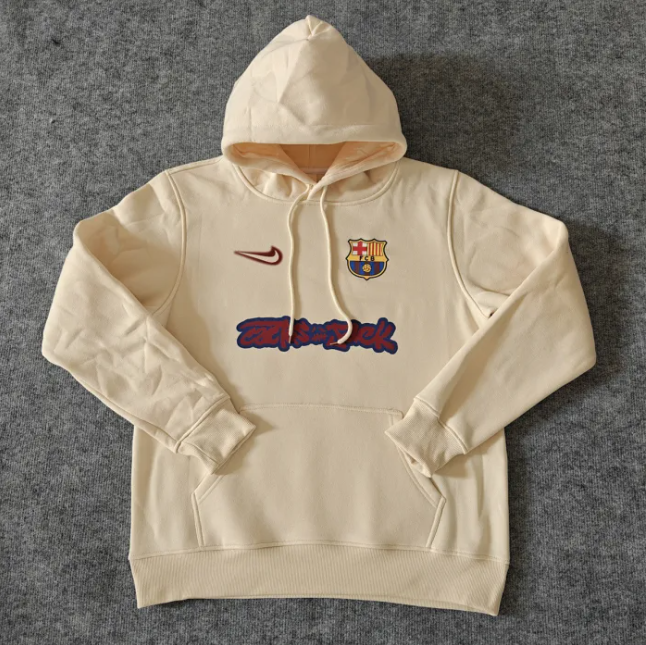 Barcelona X TRAVIS SCOTT Fleece Lined Hoodie Sweatshirt Training Jersey 25/26 (Multiple colors)