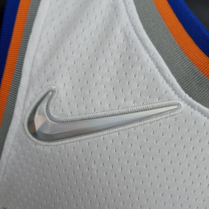 RJ Barrett New York Knicks 75th Anniversary Swingman Jersey White