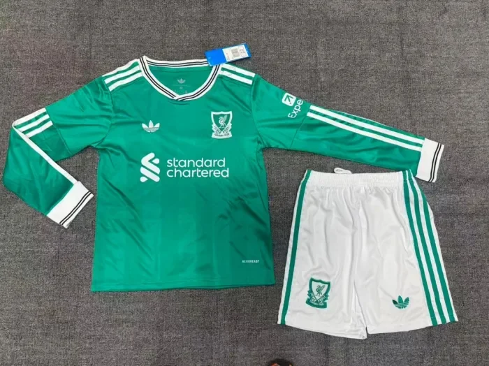 Liverpool Third Long Sleeve Kids Suit 25/26