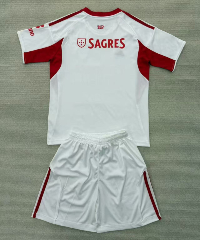 SL Benfica White Away Kids Suit 25/26