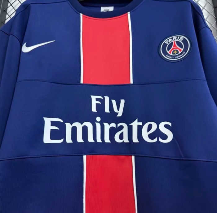 2025 Paris Saint-Germain navy long sleeve padded sweater S-4XL