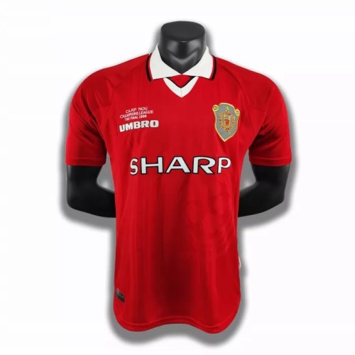 Manchester United Home Champions' League Final Retro Jersey 1998/99