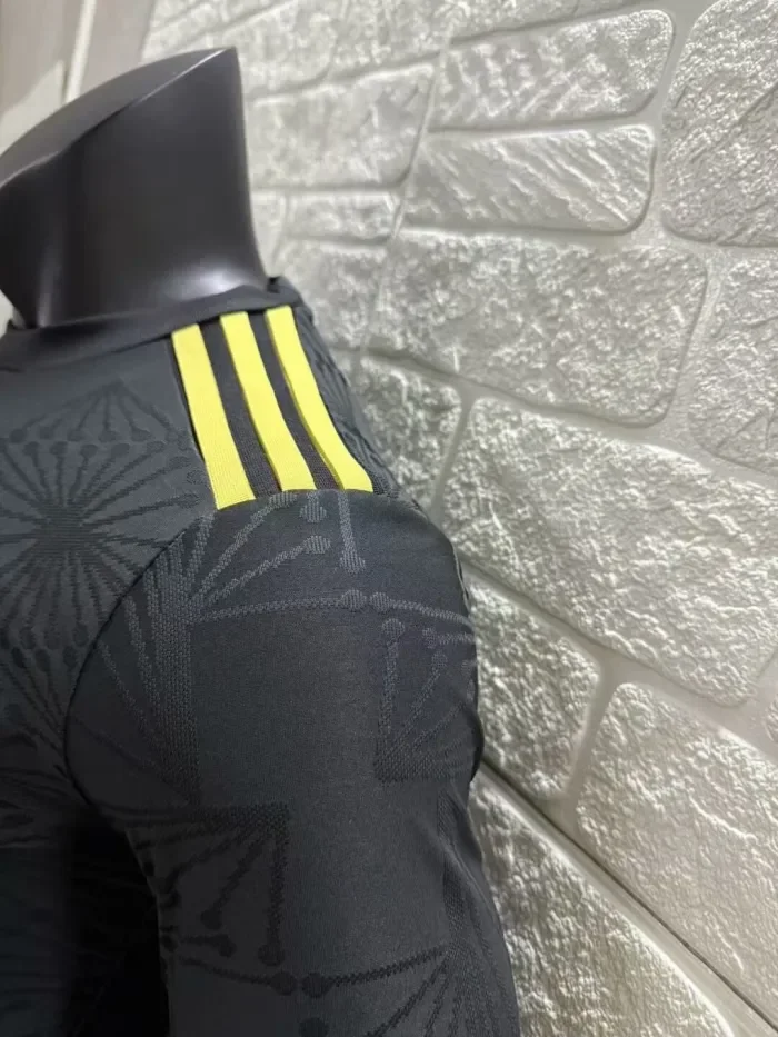 Mexico Gold Man Player Long Sleeve Jersey 25/26