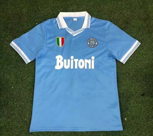 Napoli 1987/88 Retro Home Jersey - Maradona Buitoni Vintage SSC Napoli Football Shirt