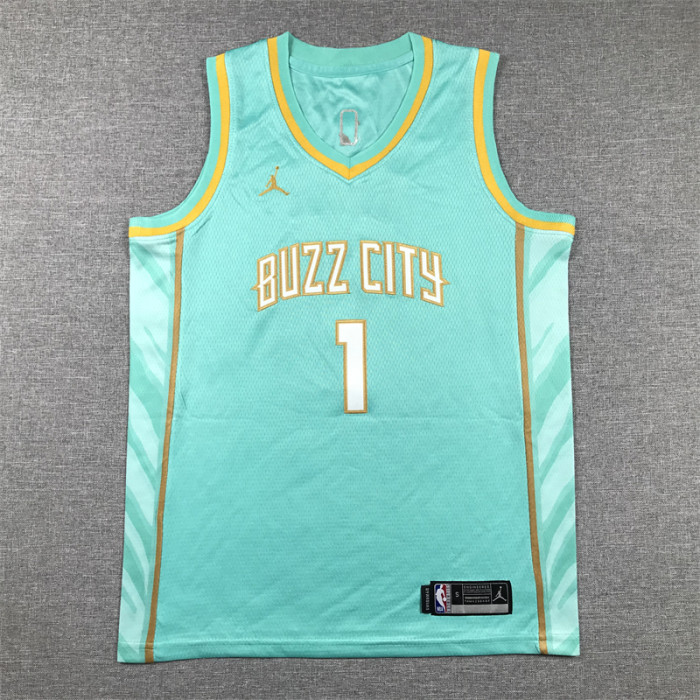 Charlotte Hornets Kids Jersey City Edition 23/24 NO.1 BULL
