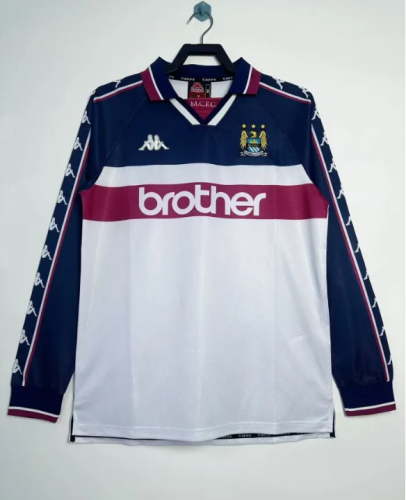 Manchester City Away Long Sleeve Retro Jersey 97/98